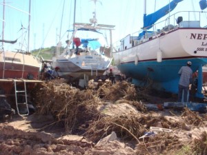 work area debris